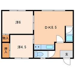 コーポえりもＡの物件間取画像